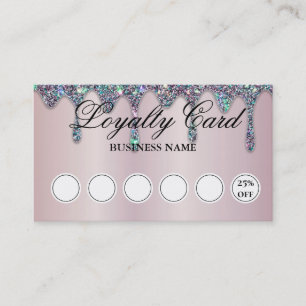 Carte De Visite Diamond Parties scintillant Drives Clou Salon Lila