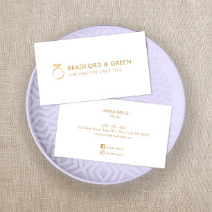 Carte De Visite Diamond Ring Bijoux fins