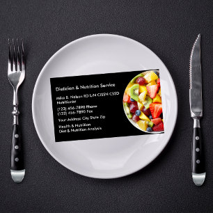Carte De Visite Diététiste et services de nutrition