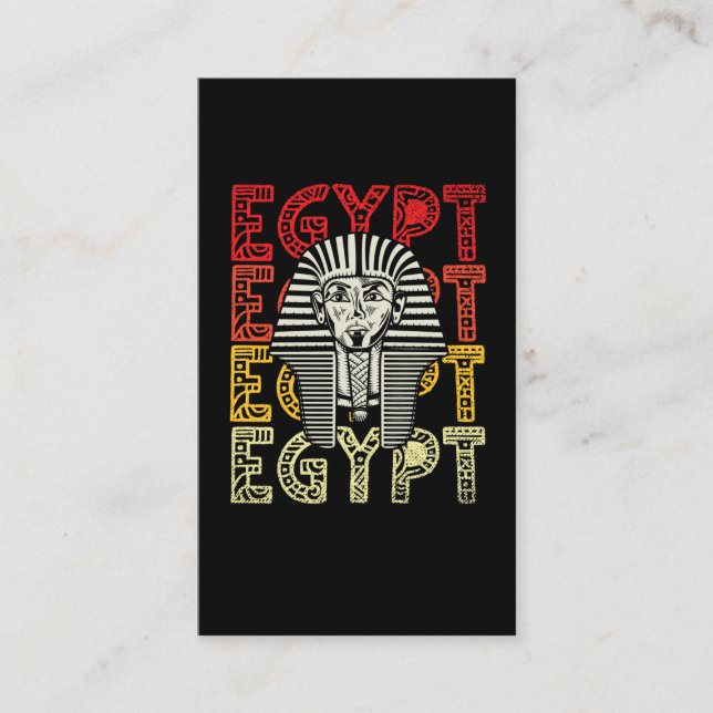 Carte De Visite Dieu égyptien Tutankhamun Rétro Egypte Pharaon (Devant)