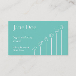 Carte De Visite Digital Marketing Expert Business Card Template
