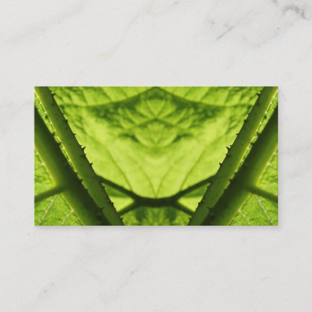 Carte De Visite Digitals feuillues vertes art. (Devant)