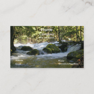 Carte de visite d'image de nature