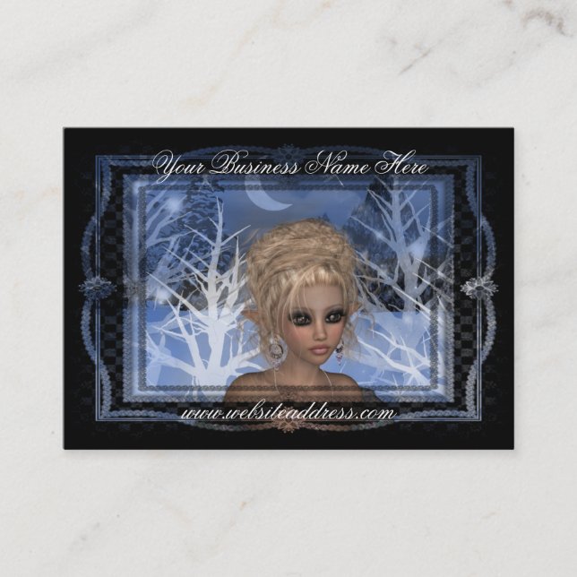 Carte de visite d'imaginaire d'Elf d'hiver de (Devant)