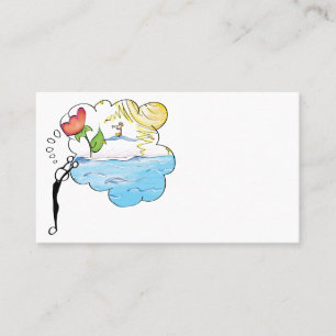 Carte de visite d'imagination de yoga d'enfants