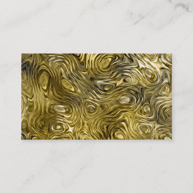 Carte de visite d'impression "or" molten blanc (Devant)