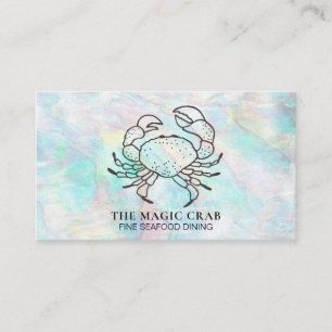 Carte De Visite Diner fin de crabe en pastel magique de *~* par la