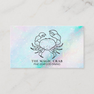 Carte De Visite Diner fin de crabe en pastel magique de *~* par la
