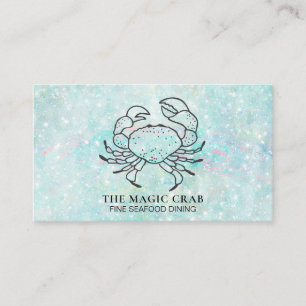 Carte De Visite Diner fin de crabe magique de *~* par le pastel de
