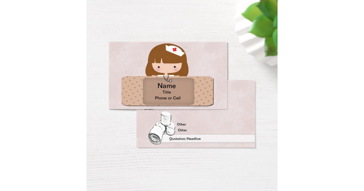Carte de visite d’infirmière | Zazzle
