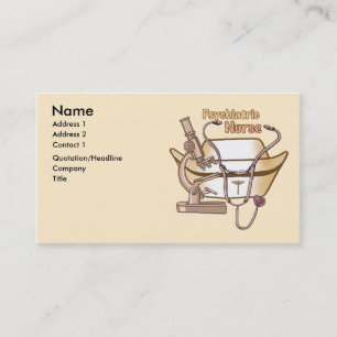 Carte de visite d'infirmière psychiatrique