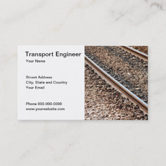 Carte de visite d'ingénieur de transport