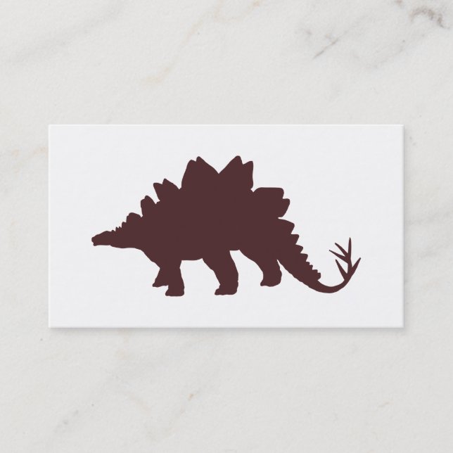 Carte De Visite Dinosaure Brown (Devant)