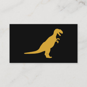 Carte De Visite Dinosaure jaune