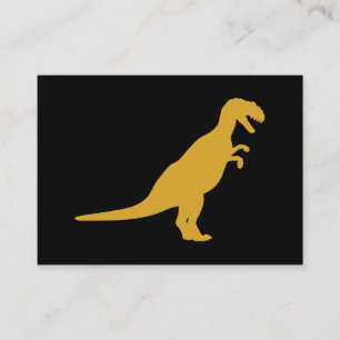Carte De Visite Dinosaure jaune