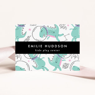 Carte De Visite Dinosaures de l'espace, Centre de jeux pour enfant