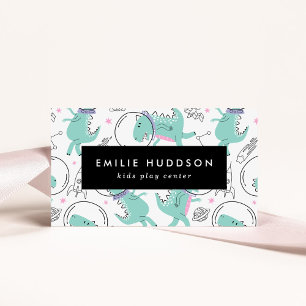 Carte De Visite Dinosaures de l'espace, Centre de jeux pour enfant