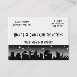 Carte de visite d'instigateur de club de danse