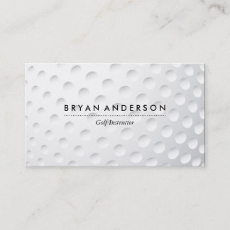 Carte de visite d'instructeur de golf