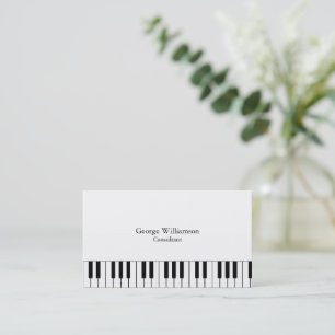 Carte de visite d'instruments à touches de piano p