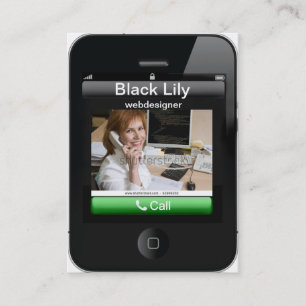 carte de visite d'iPhone