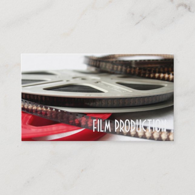 Carte De Visite Directeur Clapperboard Film Movies Producteur Act (Devant)
