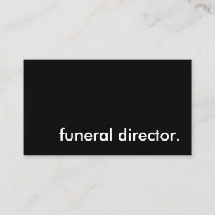 Carte De Visite directeur de funérailles.