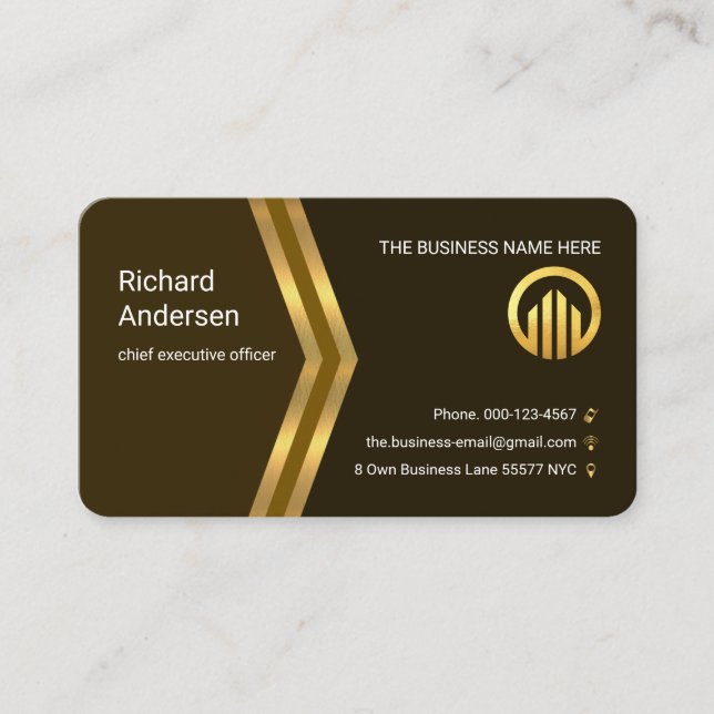 Carte De Visite Directeur de Golden Arrows Moving Forward (Devant)