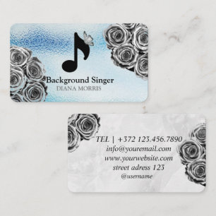 Carte De Visite Directeur de groupe accompagnateur Chanteur de fon