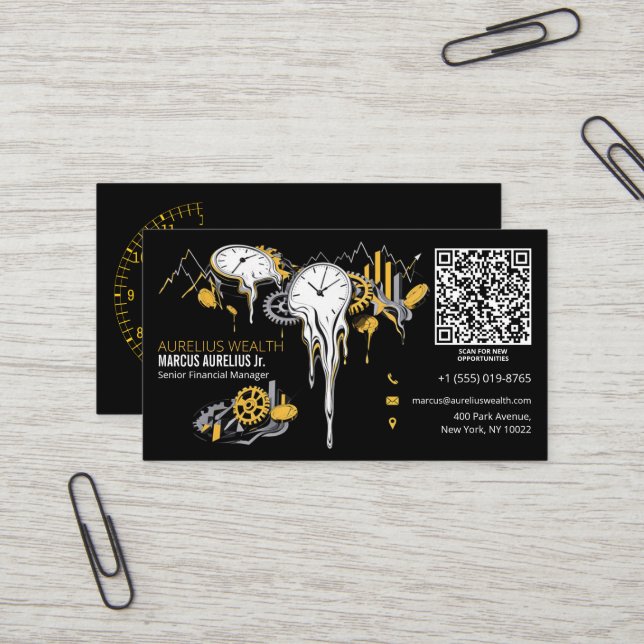 Carte De Visite Directeur financier principal (Devant/Arrière en situation)