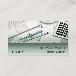 Carte De Visite Directeur personnel de financier de finances de