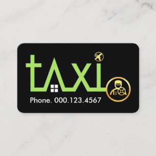 Carte De Visite Direction de l'itinéraire de transport en taxi