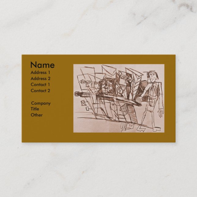 CARTE DE VISITE DIRIGEANT DE VILLE (Devant)