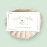 Carte De Visite Disabled Homecare Caregiver Nurse Heart in Hand<br><div class="desc">Simple illustration of two hands. Perfect for physicians, psychologists, , caregivers, holistic healers, therapists, occupational therapists, nurses, disabled, elderly and more. For additional matching marketing materials, custom design or logo inquiry, please contact me at maurareed.designs@gmail.com and I will reply within 24 hours. For shipping, cardstock inquires and pricing contact Zazzle...</div>