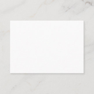 Carte De Visite Disposition d'entreprise blanc uni surdimensionné