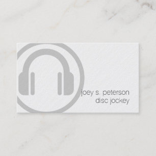 Carte De Visite Disque Jockey Bold Deejay Tourne-disque Icon Musiq