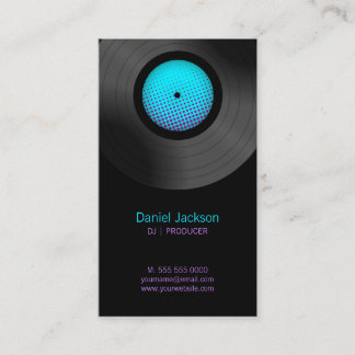 Carte De Visite Disques vinyle DJ Music Store