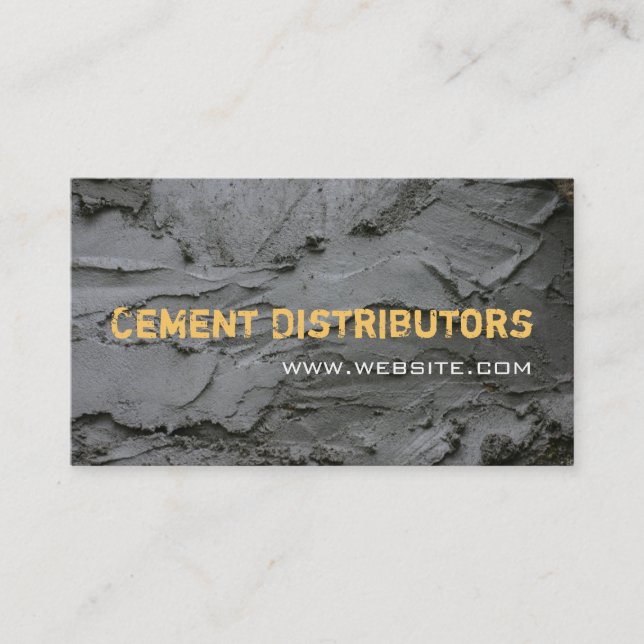 Carte De Visite Distributeurs de béton ciment routier construction (Devant)