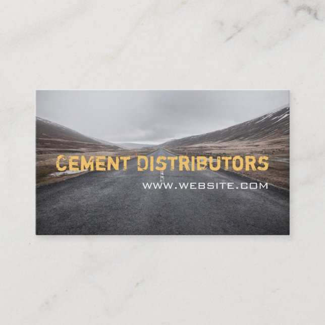 Carte De Visite Distributeurs de béton ciment routier construction (Devant)