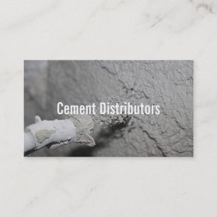 Carte De Visite Distributeurs de ciment Travailleur de constructio