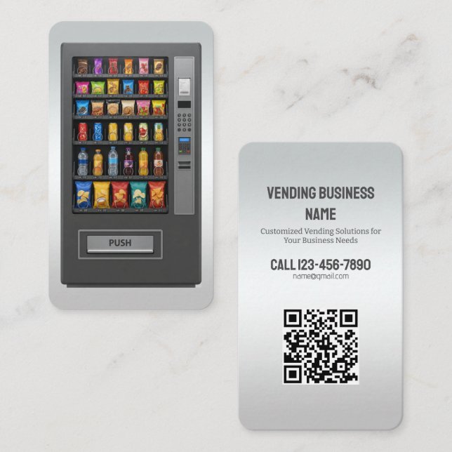 Carte De Visite Distribution de QR personnalisé (Devant / Derrière)