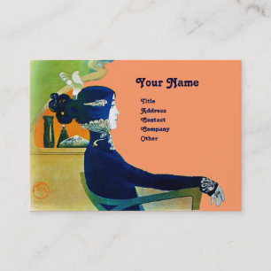 Carte De Visite DIVA DANS LE SALON DE BELLE MONOGRAMME BLEU, Artis