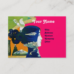 Carte De Visite DIVA DANS LE SALON DE BELLE MONOGRAMME BLEU, Artis