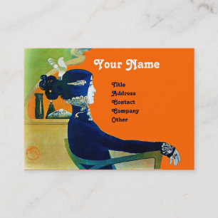 Carte De Visite DIVA DANS LE SALON DE BELLE MONOGRAMME BLEU, Artis