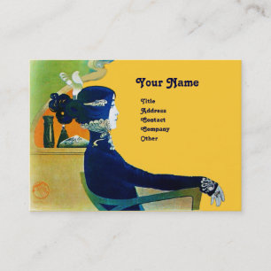 Carte De Visite DIVA DANS LE SALON DE BELLE MONOGRAMME BLEU, Artis