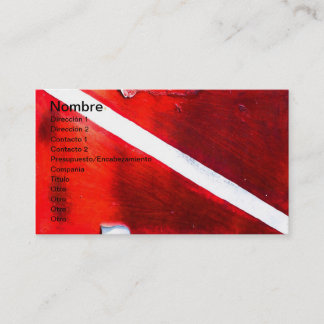 CARTE DE VISITE DIVE FLAG
