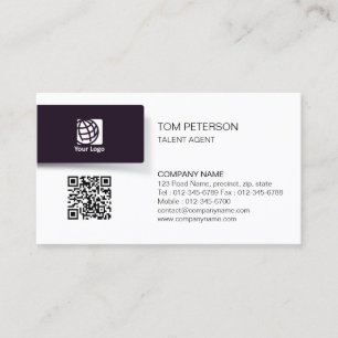 Carte De Visite Divertissement de l'agent de talent