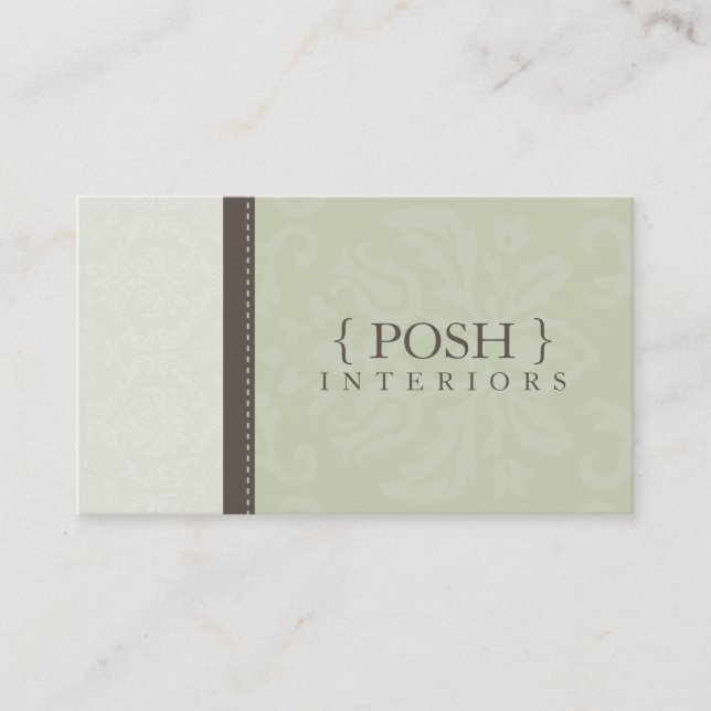 CARTE DE VISITE :: divinement damask L 9 (Devant)
