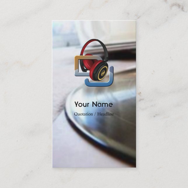 Carte de visite DJ (Devant)