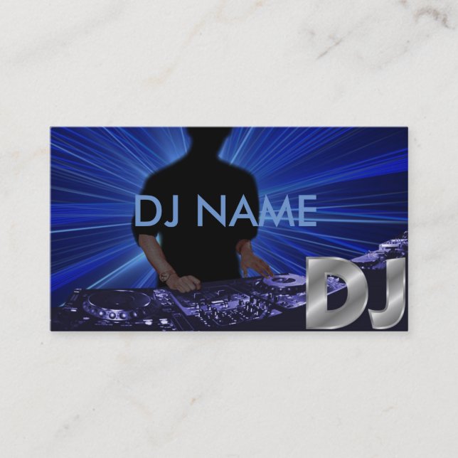 Carte de visite DJ (Devant)